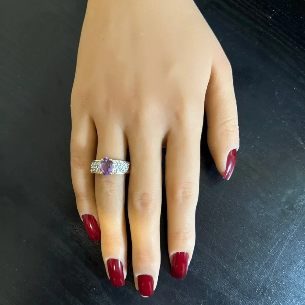 Lovely Amethyst‎ Ring